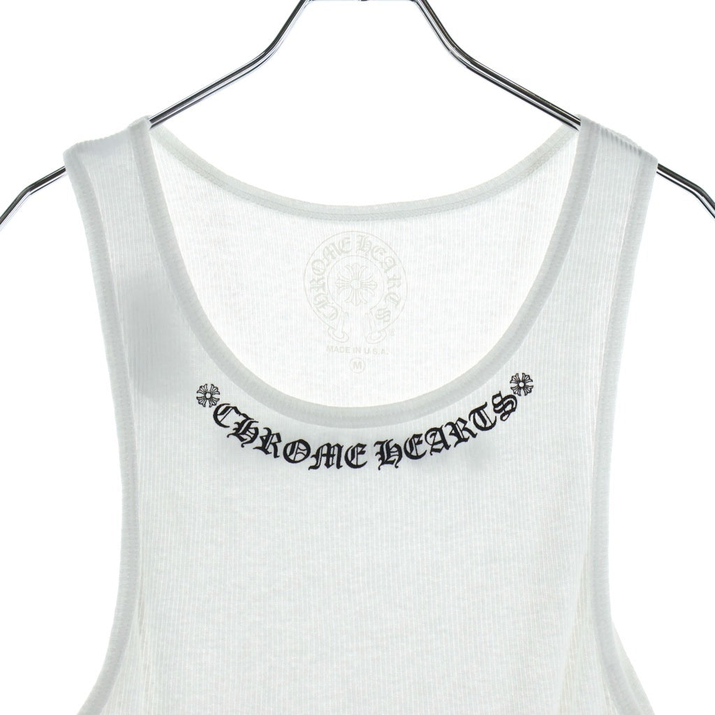 CHROME HEARTS(クロムハーツ) Viny Heart Love You Rib Tank Top ヴィニーハート ラブユー リブ タンクトップ ホワイト