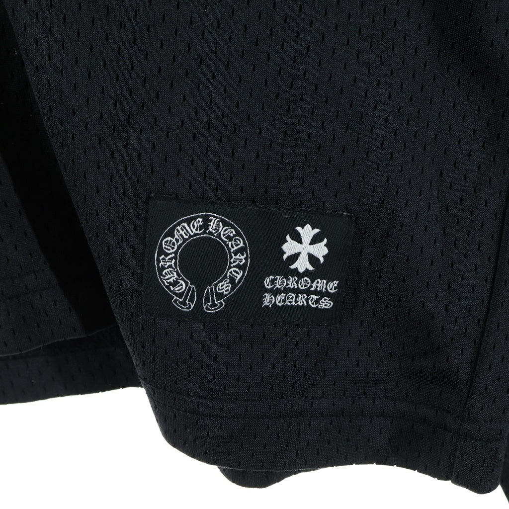 CHROME HEARTS(クロムハーツ) MESH WARM UP JERSEY メッシュ バーシティー ジャージー CHプリントメッシュ 長袖カットソー ブラック