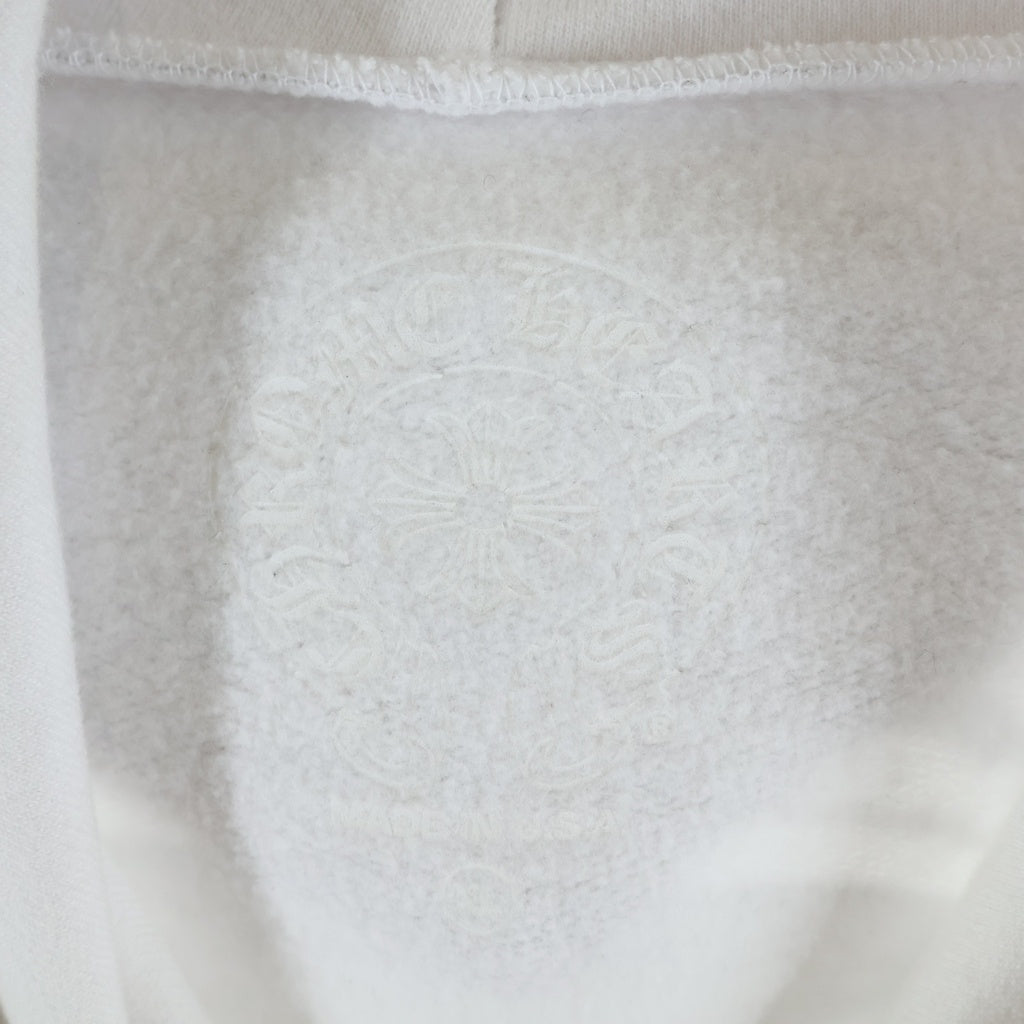 CHROME HEARTS(クロムハーツ) LAURIE LYNN STARK SWTSHRT PLVR ローリーリンスターク バックプリント プルオーバースウェットパーカー ホワイト