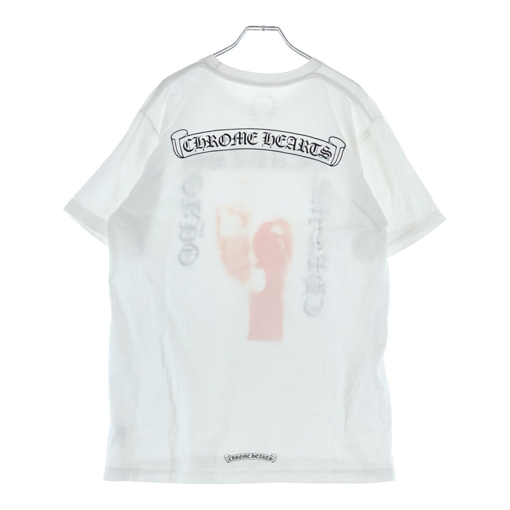 CHROME HEARTS(クロムハーツ) CH T-SHRT LTD 青山20周年限定 バックスクロール プリント クルーネック半袖Tシャツカットソー ホワイト