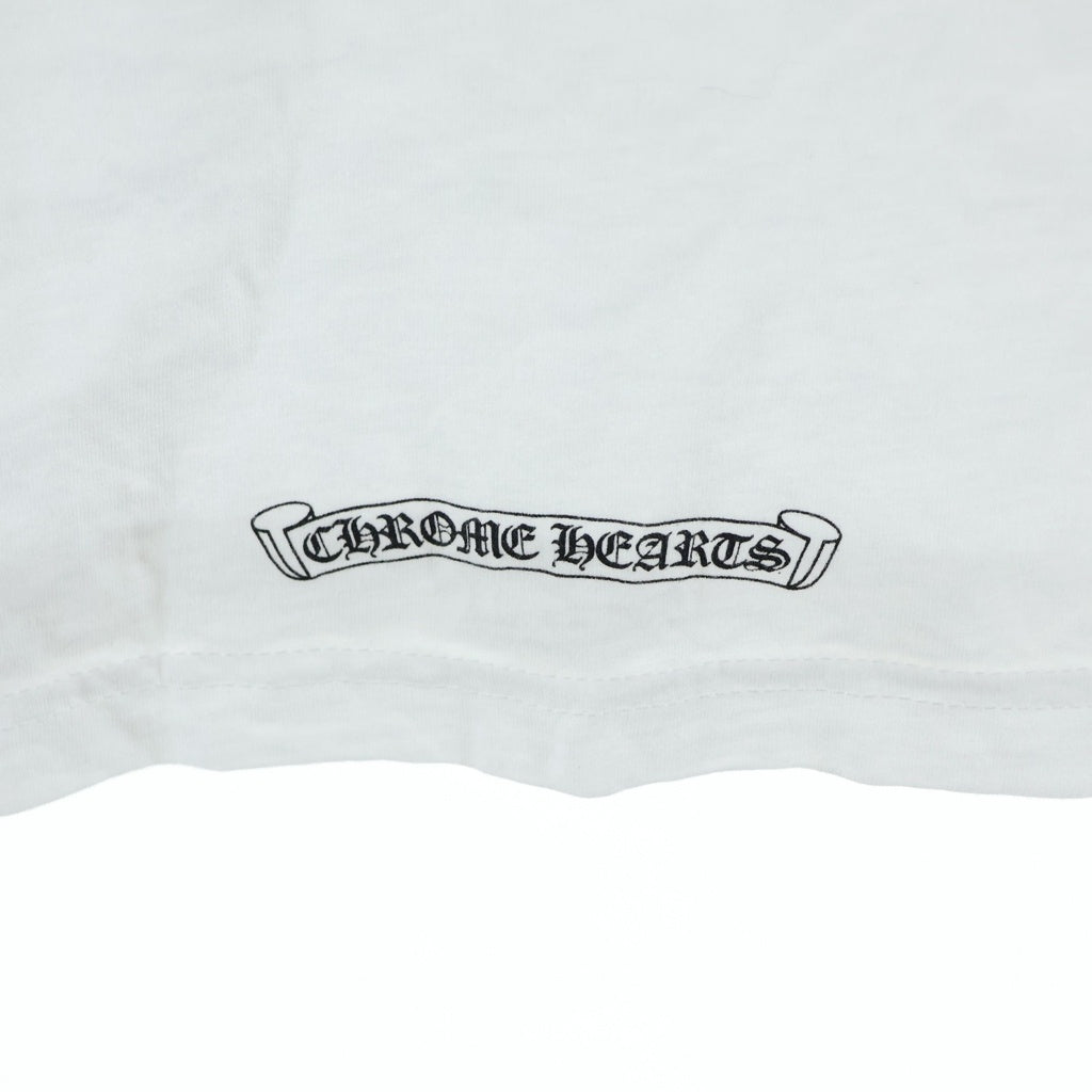 CHROME HEARTS(クロムハーツ) CH T-SHRT LTD 青山20周年限定 バックスクロール プリント クルーネック半袖Tシャツカットソー ホワイト