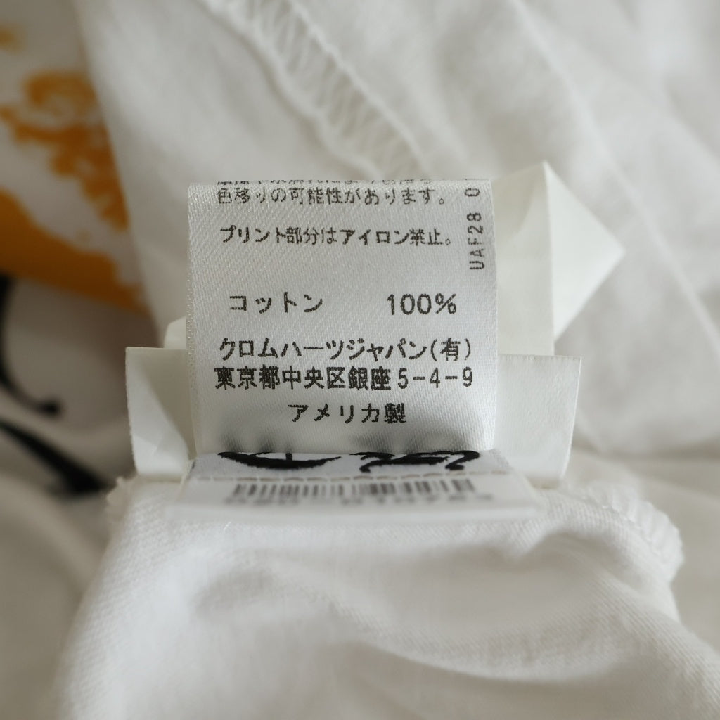 CHROME HEARTS(クロムハーツ) CH T-SHRT LTD 青山20周年限定 バックスクロール プリント クルーネック半袖Tシャツカットソー ホワイト