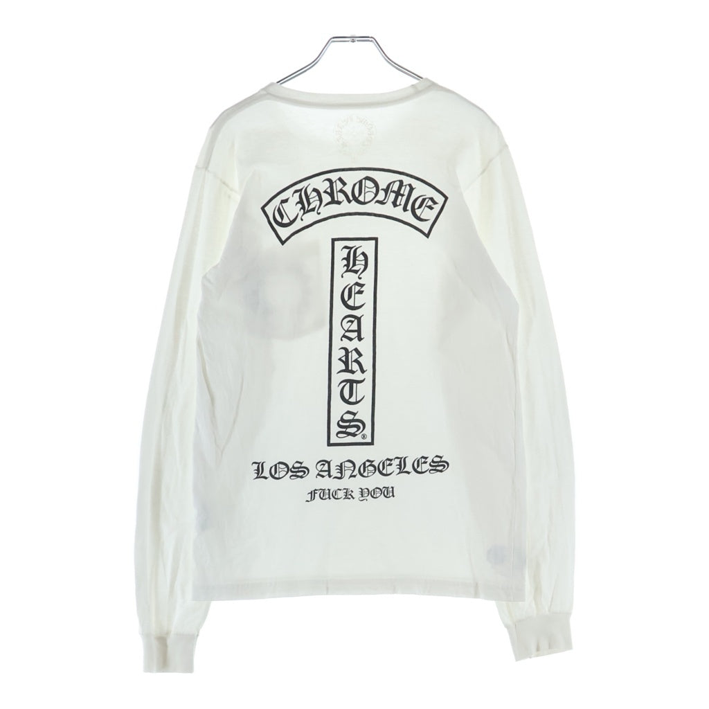 CHROME HEARTS(クロムハーツ) OLD CH L/S T-SHIRT オールド バックTバープリント 長袖Tシャツ ロンT ホワイト