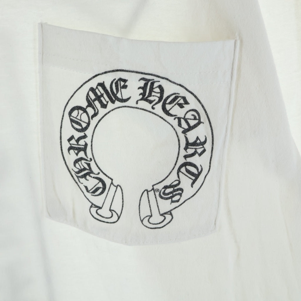 CHROME HEARTS(クロムハーツ) OLD CH L/S T-SHIRT オールド バックTバープリント 長袖Tシャツ ロンT ホワイト