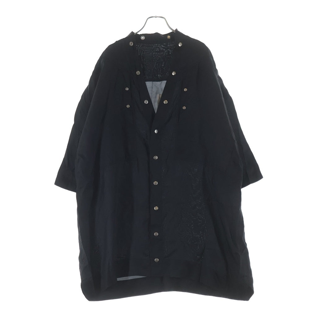 Rick Owens(リックオウエンス) オーバーサイズ ショートスリーブシャツ ブラック RR01B1294-JX