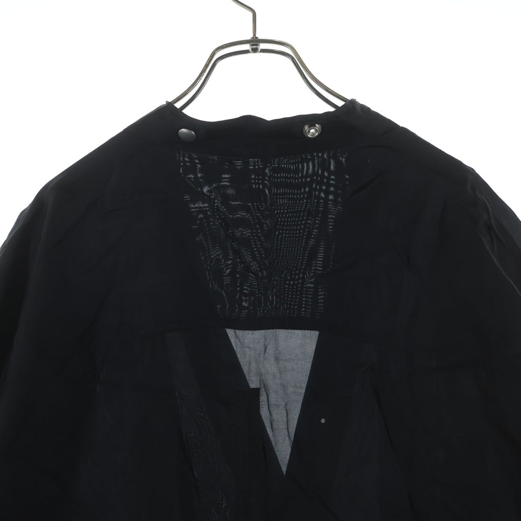 Rick Owens(リックオウエンス) オーバーサイズ ショートスリーブシャツ ブラック RR01B1294-JX