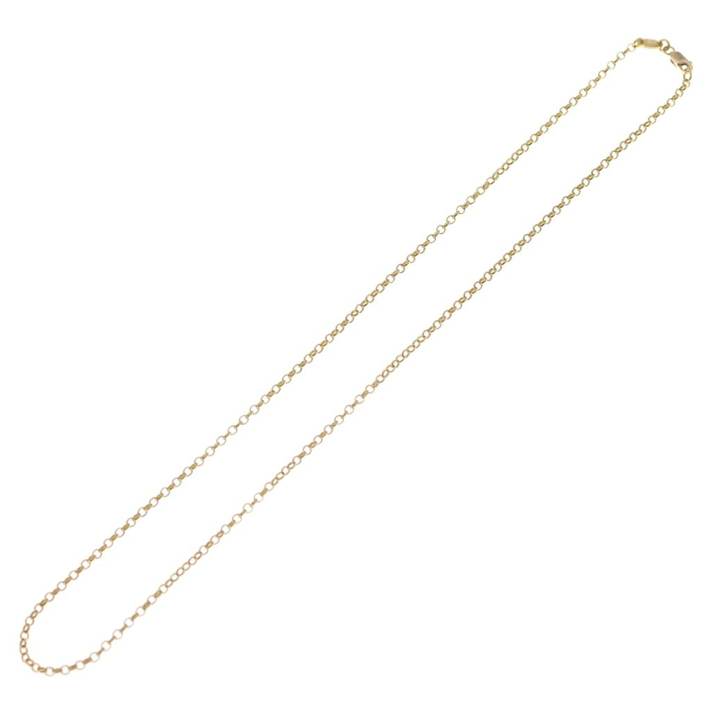 CHROME HEARTS(クロムハーツ) 22K NECKCHAIN R18 ロールチェーンネックレス 18inc h ゴールド BCA010
