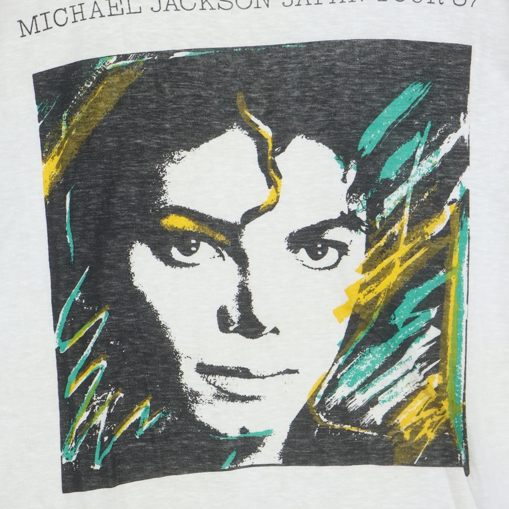 VINTAGE(ヴィンテージ) 80s-90s MICHAEL JACKSON JAPAN TOUR マイケルジャクソン ツアーT クルーネックTシャツ ホワイト