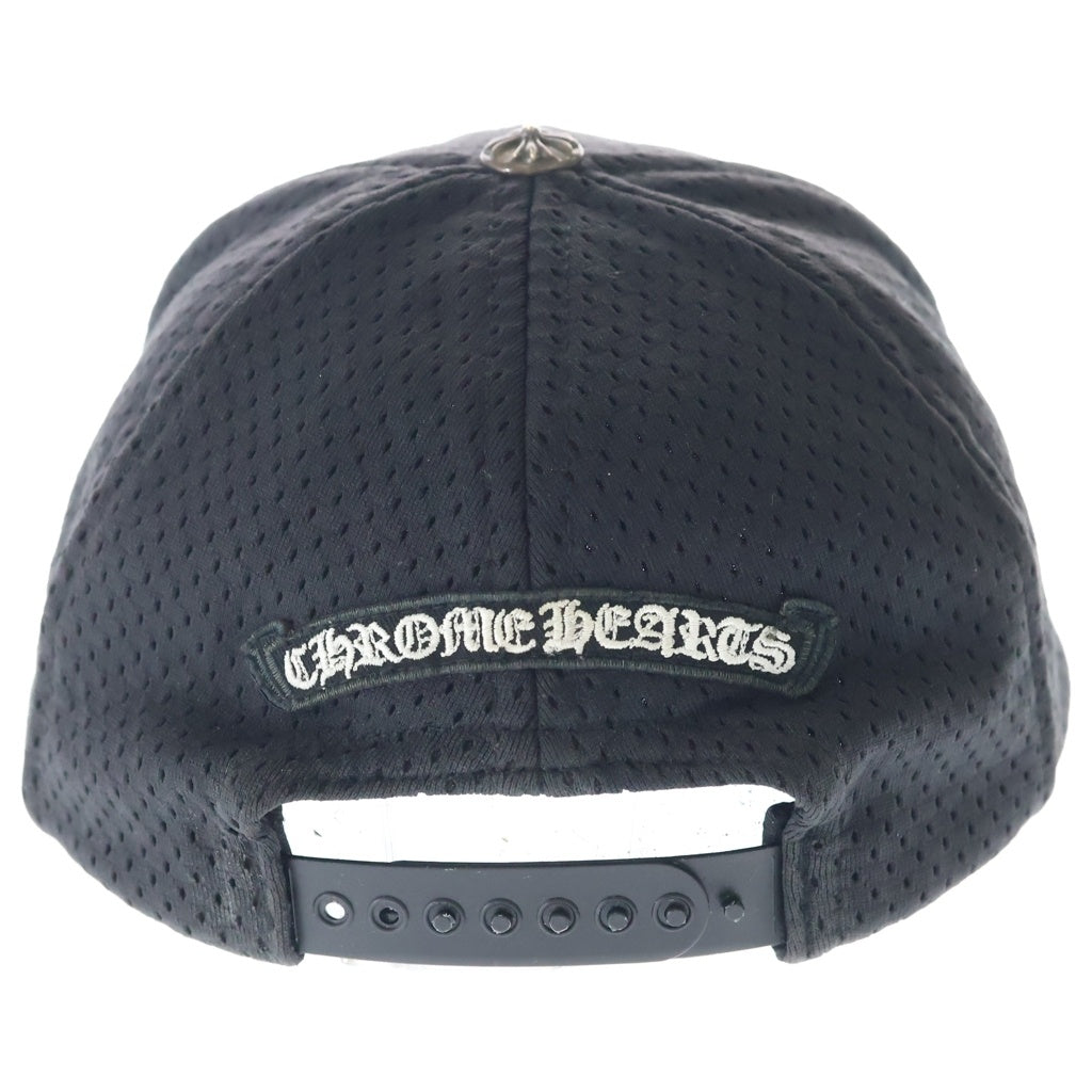 CHROME HEARTS(クロムハーツ) MESH CAP CHロゴ刺繍 メッシュベースボールキャップ 帽子 ブラック