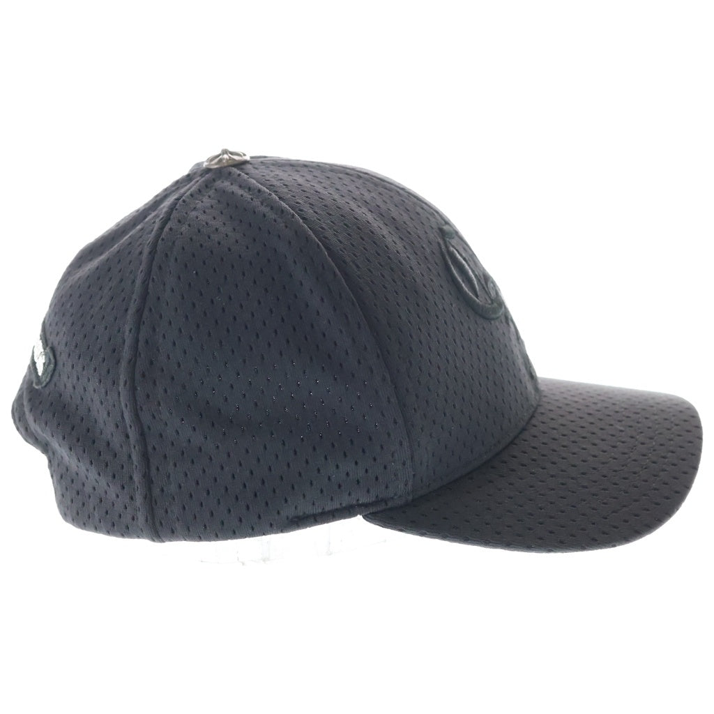 CHROME HEARTS(クロムハーツ) MESH CAP CHロゴ刺繍 メッシュベースボールキャップ 帽子 ブラック