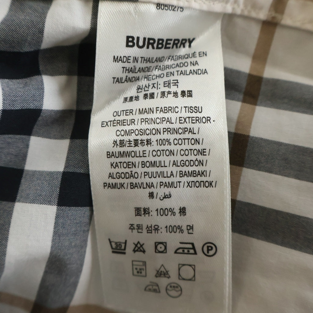 BURBERRY(バーバリー) ノバチェック バーバリーチェック 8050275 長袖シャツ グレー