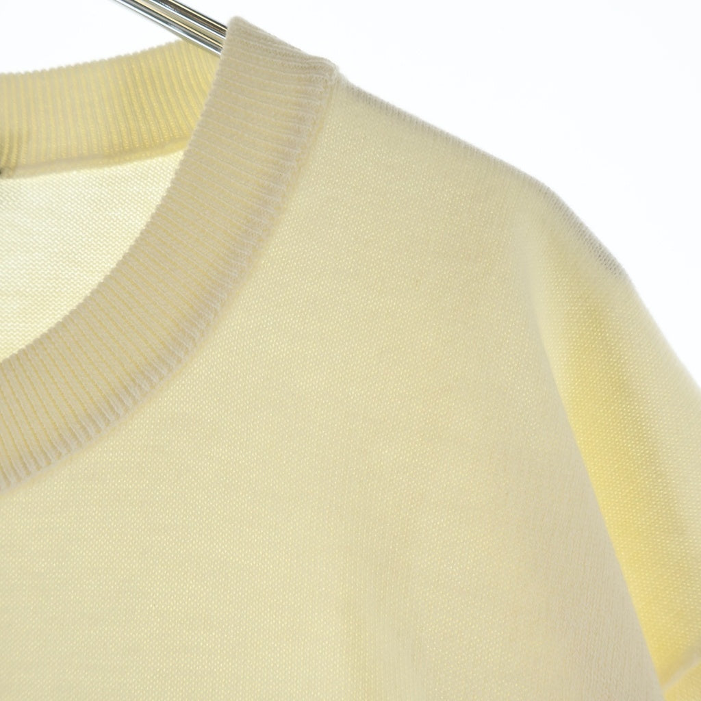 LOUIS VUITTON(ルイヴィトン) 22SS×NIGO LV MADE Intarsia Duck Knit Tee ニゴー LVメイド ダック刺繍 インタルシアジャカードニット半袖セーターアイボリー RM221M F96 HMN04W