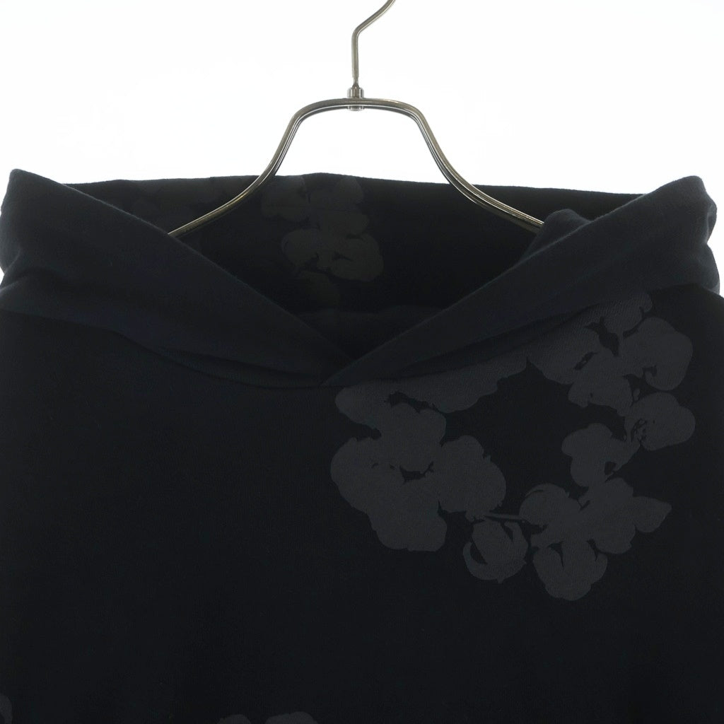 DENIM TEARS(デニムティアーズ) Cotton Wreath Hoodie コットンリースフーディー プルオーバーパーカー ブラック