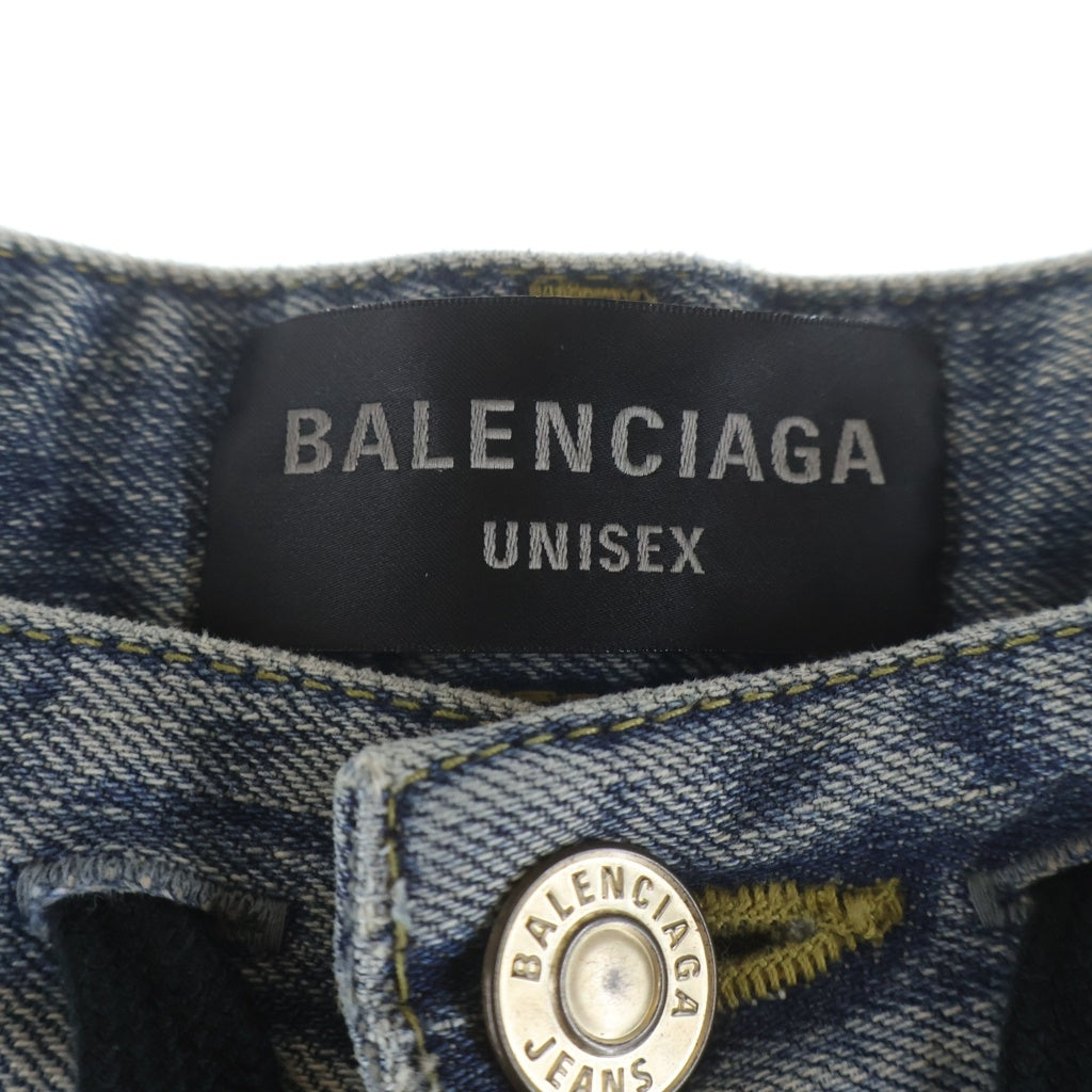 BALENCIAGA(バレンシアガ) ドローコード ツイストバギーデニムパンツ インディゴ 786644 TQW55
