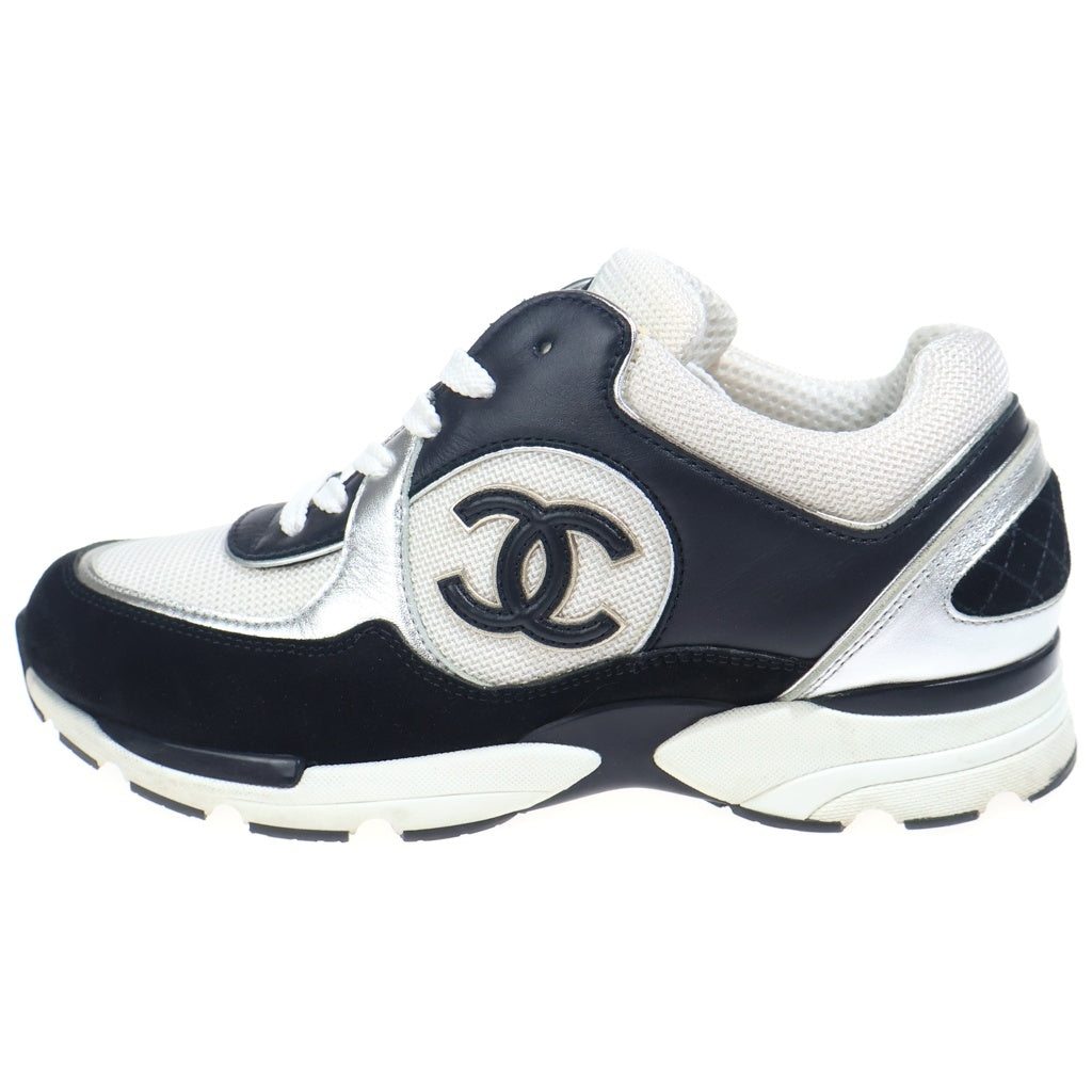 CHANEL(シャネル) C Sneaker ココマーク メッシュ×レザー ローカットスニーカー ホワイト レディース
