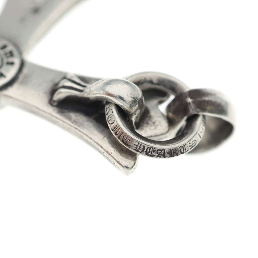 CHROME HEARTS(クロムハーツ) LG W BALE ラージCHクロス Wベイル ネックレストップ シルバー BCA393