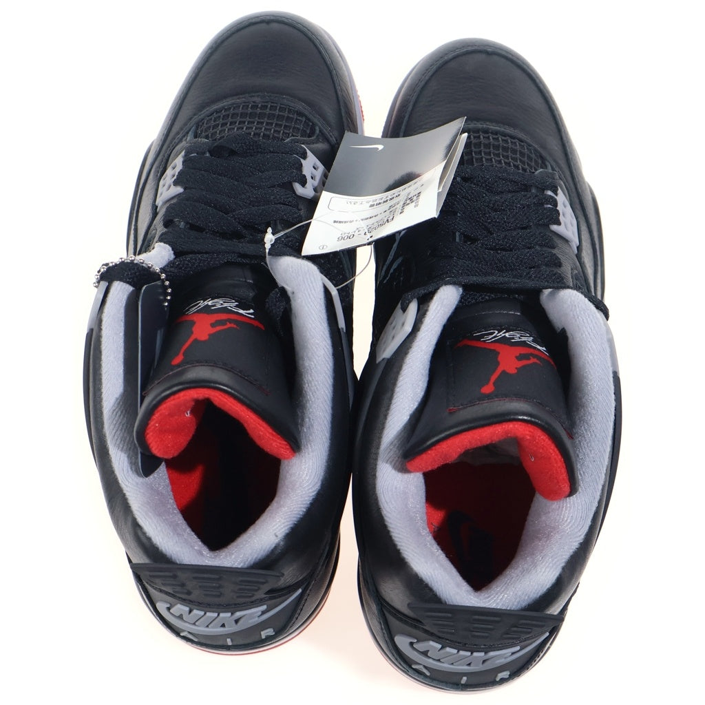 NIKE(ナイキ) AIR JORDAN 4 RETRO Bred Reimagined FV5029-006 エアジョーダン4レトロブレッドリイマジンド ローカットスニーカー ブラック US10/28cm