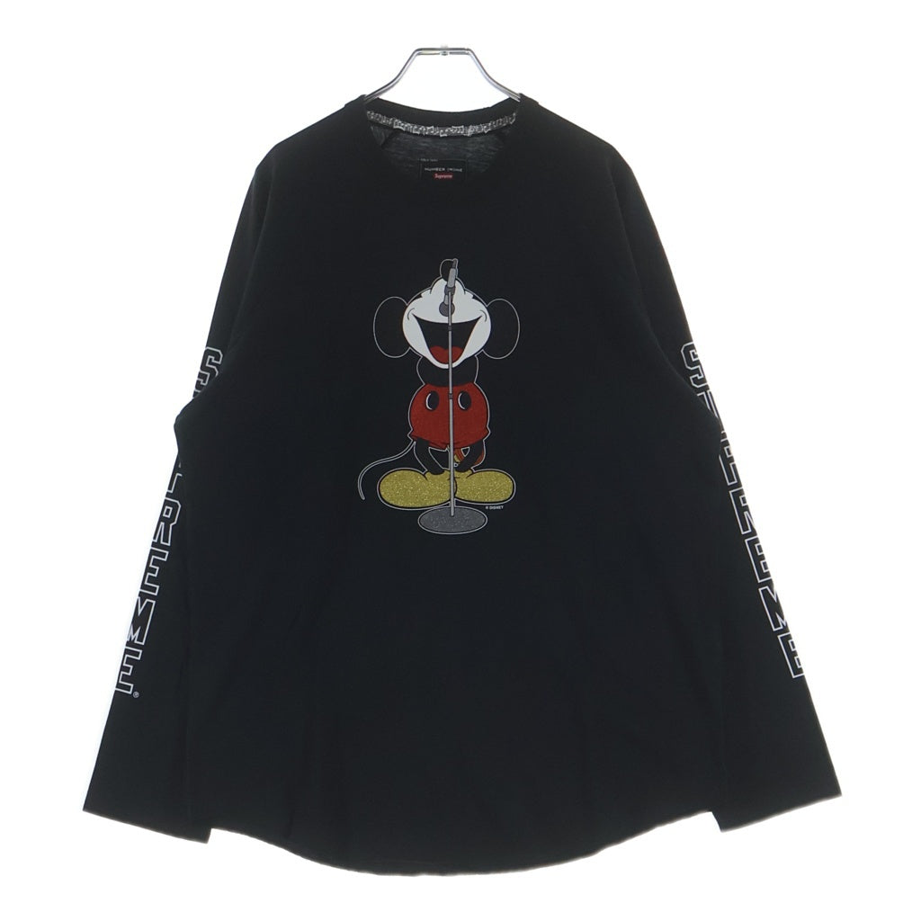 SUPREME(シュプリーム) ×Number (N)ine Mickey Mouse Raglan L/S Top ミッキーマウス ラグラン ロングスリーブカットソー ブラック