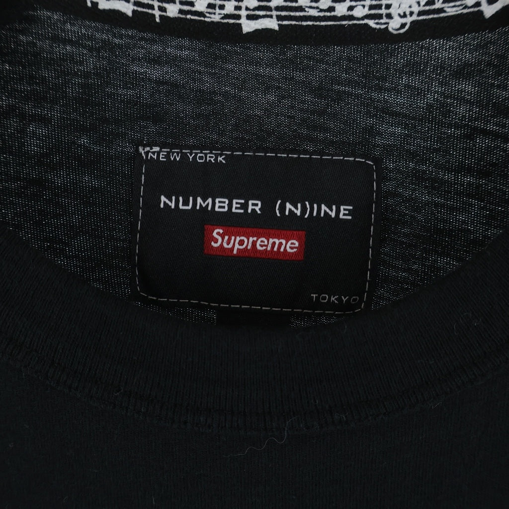 SUPREME(シュプリーム) ×Number (N)ine Mickey Mouse Raglan L/S Top ミッキーマウス ラグラン ロングスリーブカットソー ブラック