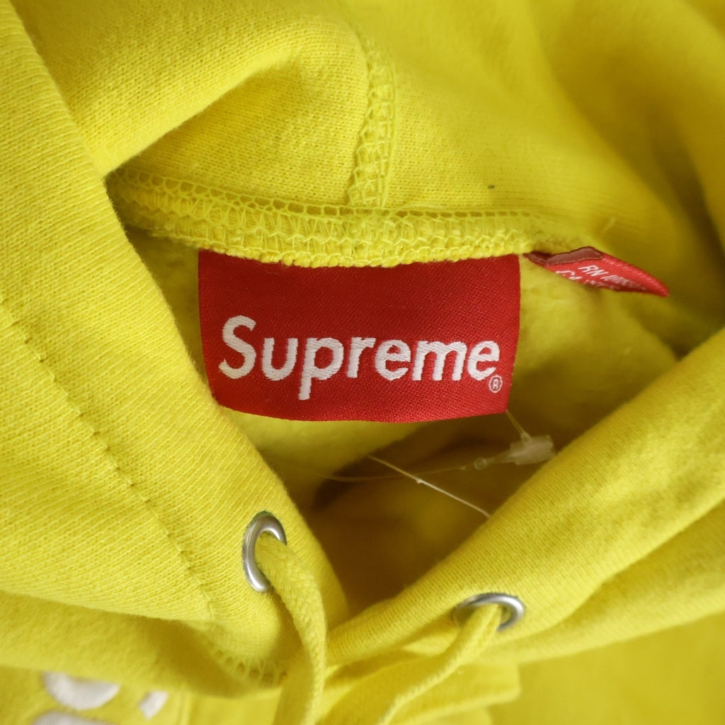 SUPREME(シュプリーム) 20AW Cross Box Logo Hooded Sweatshirt クロス ボックスロゴ刺繍 プルオーバースウェットパーカー フーディー イエロー