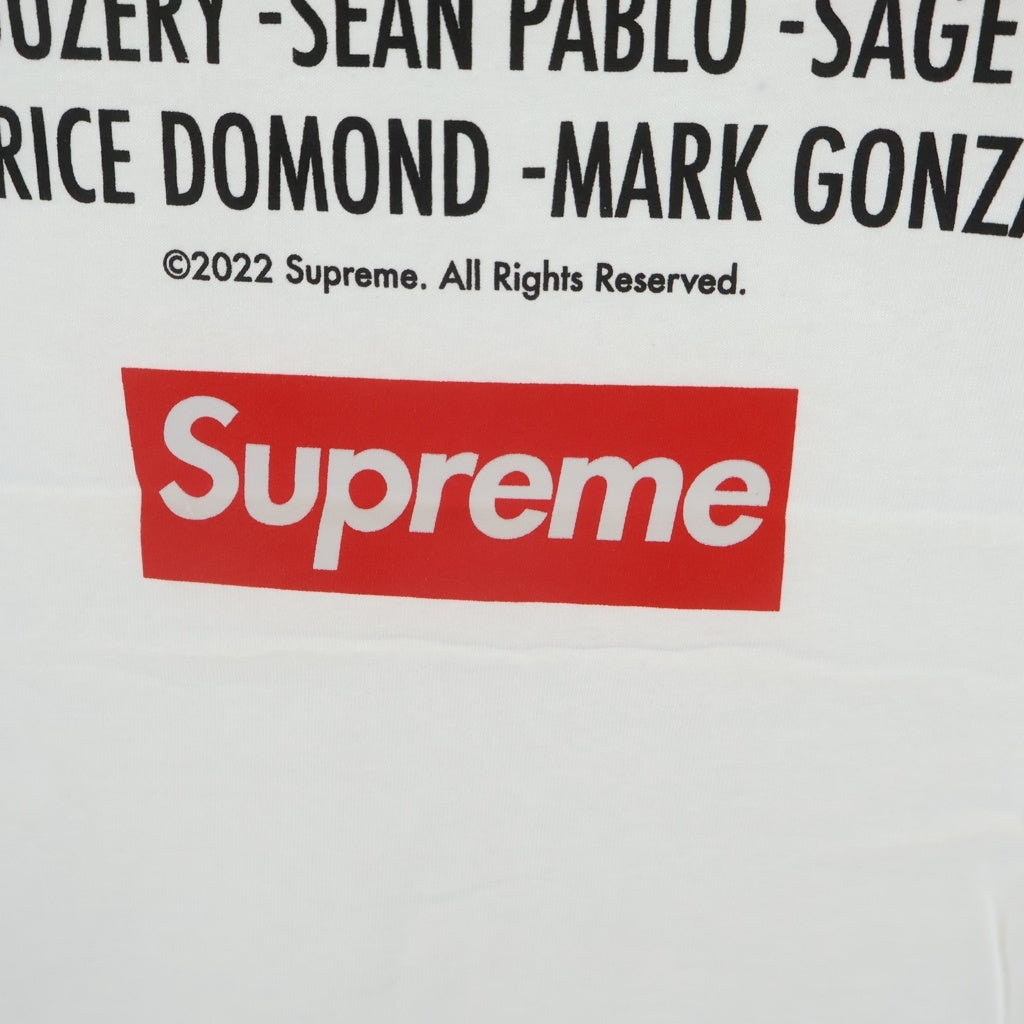 SUPREME(シュプリーム) 22AW Play Dead Tee プレイデッドティ クルーネックTシャツ ホワイト