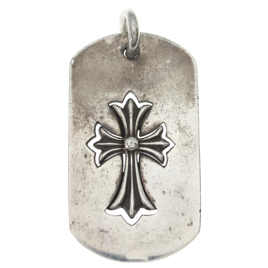 CHROME HEARTS(クロムハーツ) D TAG LRG CO CRS カットアウトクロスドッグタグ ラージ ペンダントトップ シルバー BCA239