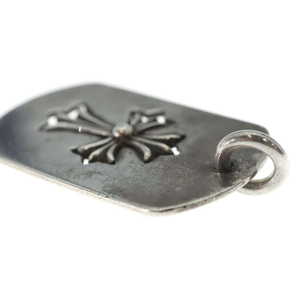 CHROME HEARTS(クロムハーツ) D TAG LRG CO CRS カットアウトクロスドッグタグ ラージ ペンダントトップ シルバー BCA239