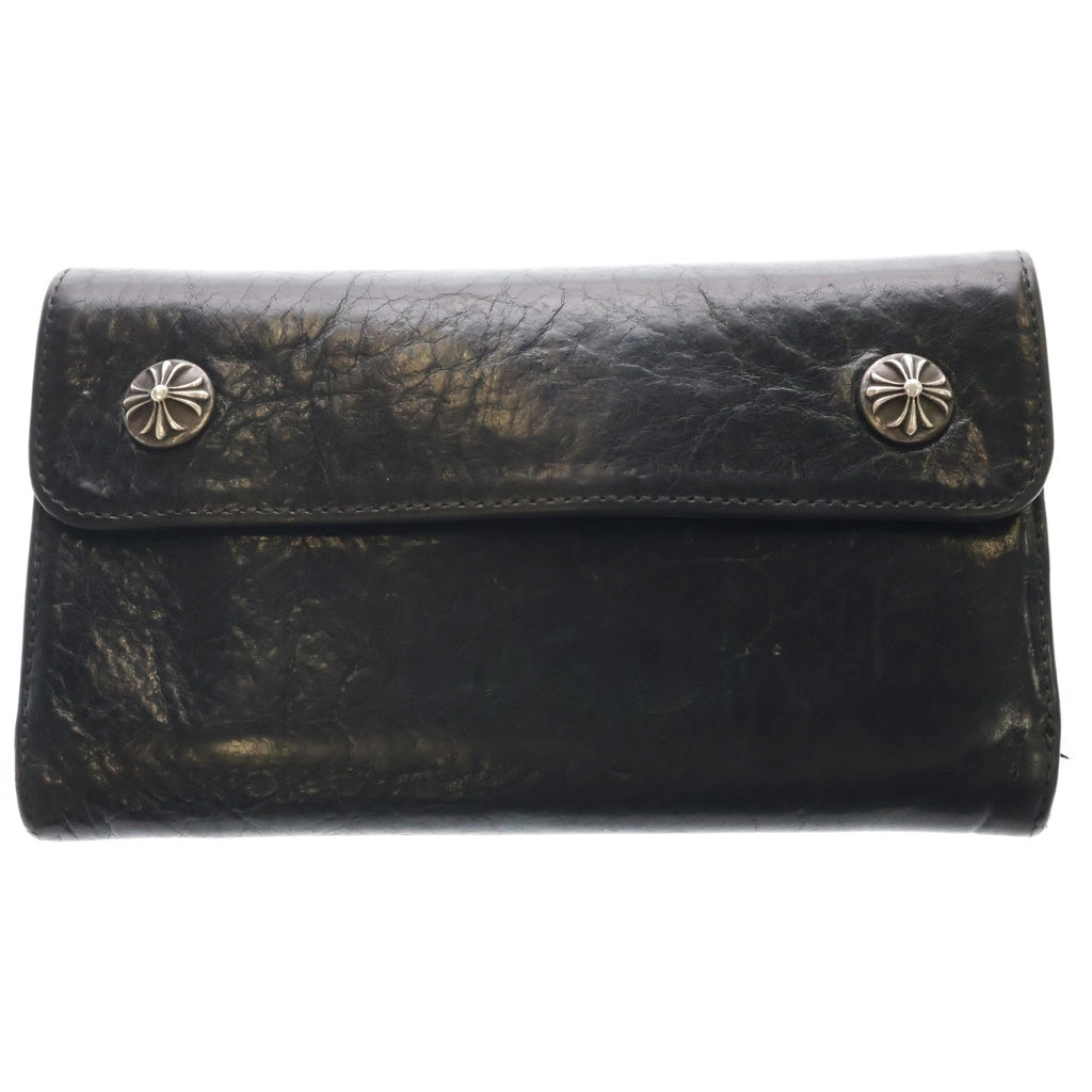 CHROME HEARTS(クロムハーツ) WAVE ウェーブ レザーウォレット 財布 ブラック