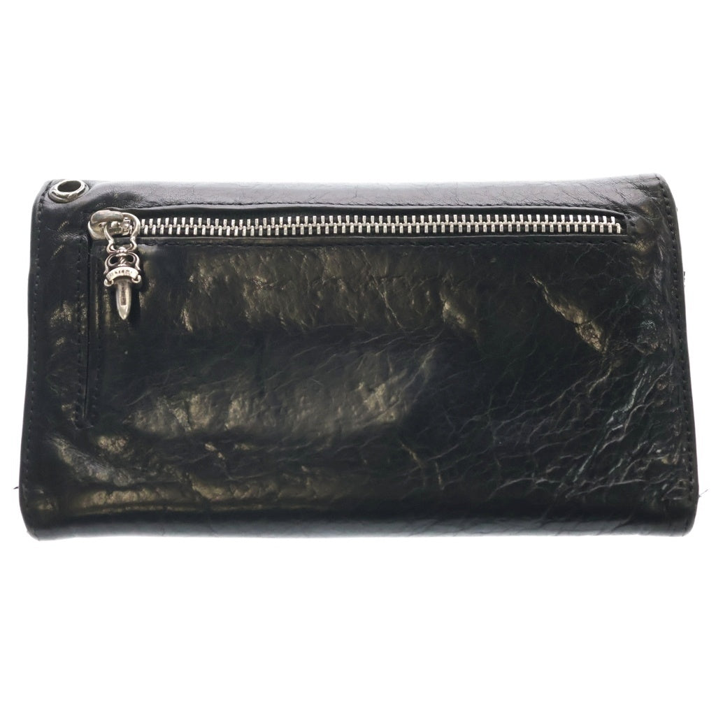 CHROME HEARTS(クロムハーツ) WAVE ウェーブ レザーウォレット 財布 ブラック