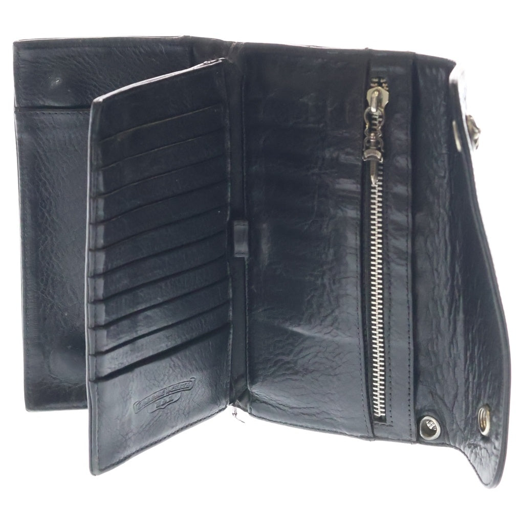 CHROME HEARTS(クロムハーツ) WAVE ウェーブ レザーウォレット 財布 ブラック