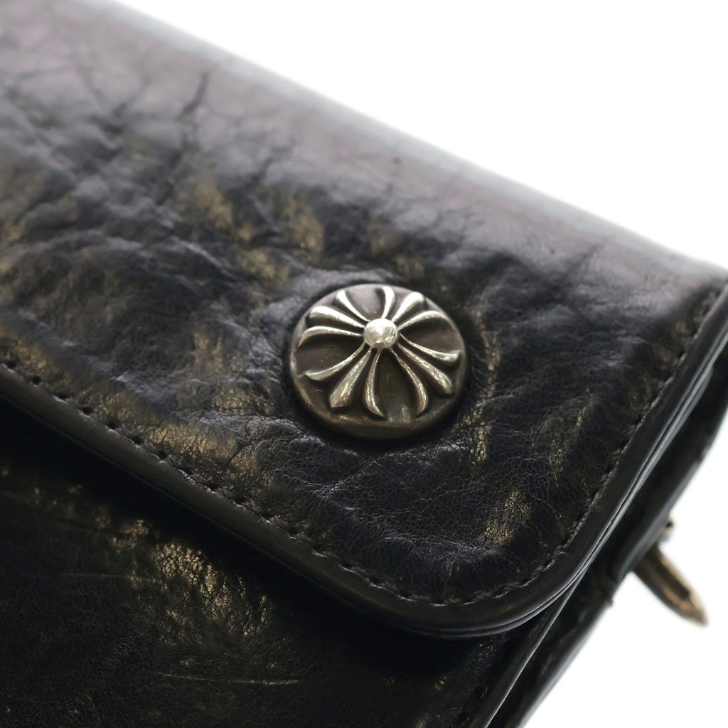 CHROME HEARTS(クロムハーツ) WAVE ウェーブ レザーウォレット 財布 ブラック