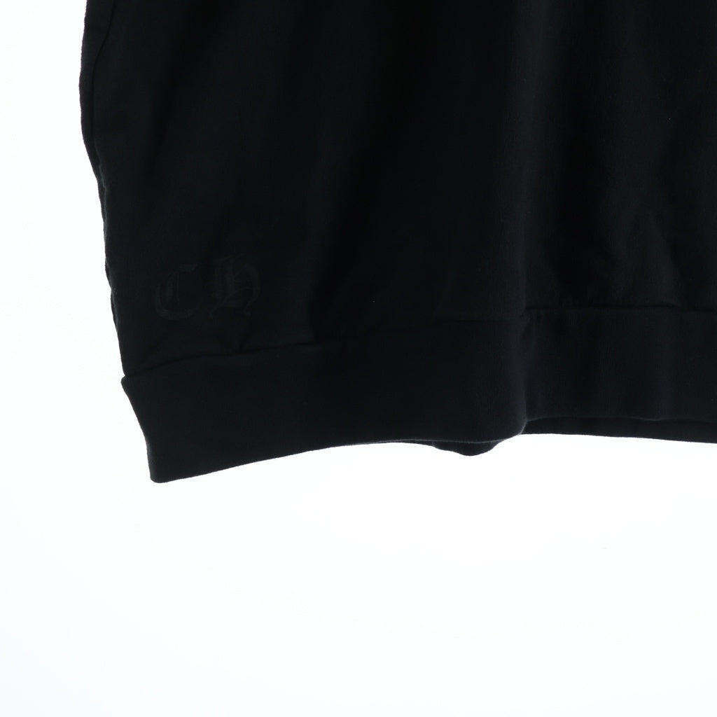 CHROME HEARTS(クロムハーツ) SWTSHRT PLVR ネックロゴ クルーネックスウェットトレーナー ブラック