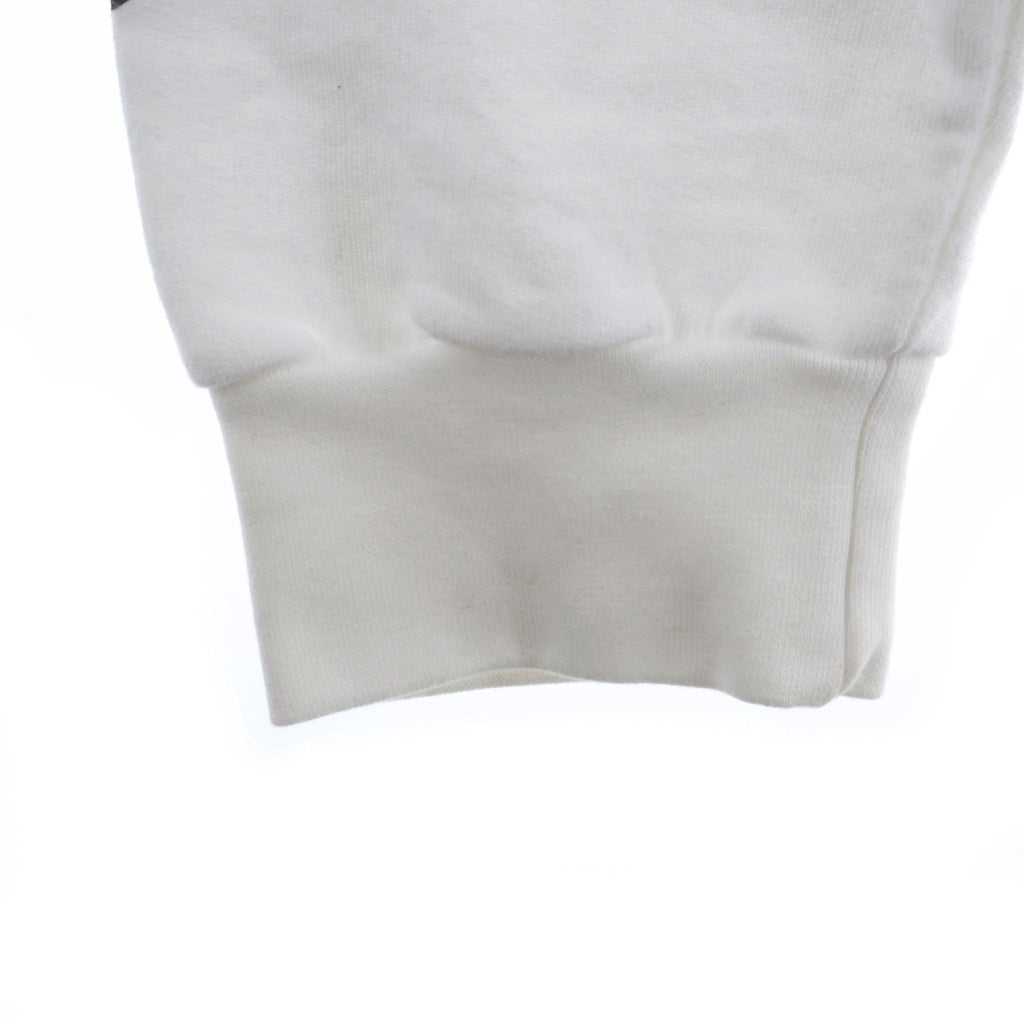 CHROME HEARTS(クロムハーツ) SWTSHRT HD ZIP 袖ロゴ バックスクロールラベルプリント ジップアップパーカー ホワイト