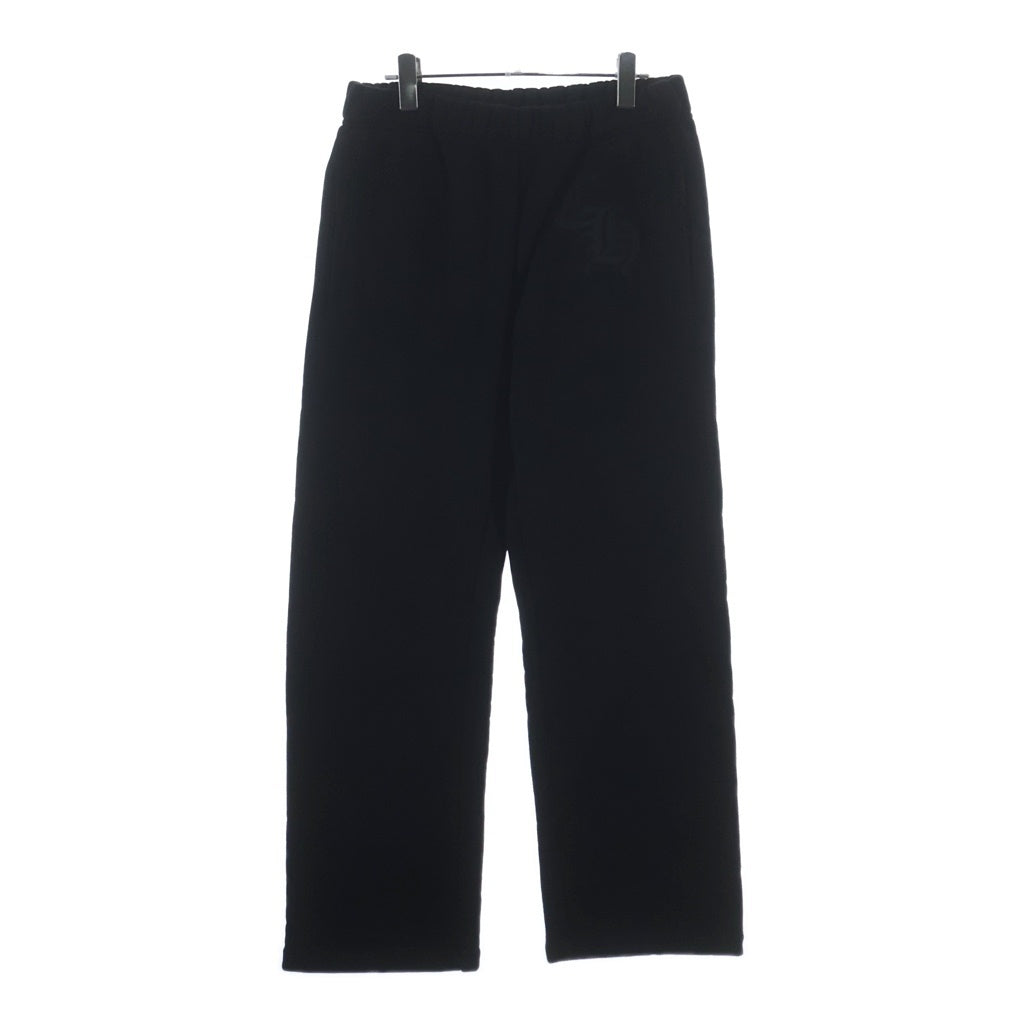 CHROME HEARTS(クロムハーツ) 25SS Y NOT CH Cross Applique Embroidery Sweat Pants ワイノット CHクロス アップリケ刺繍 スウェットパンツ ブラック
