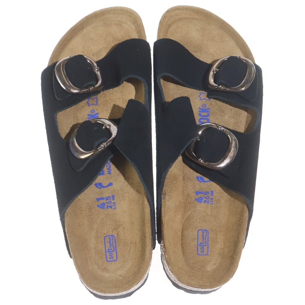 CHROME HEARTS(クロムハーツ) ×BIRKENSTOCK ビルケンシュトック ARIZONA アリゾナ ガンスリンガーレザーサンダルブラック/シルバー