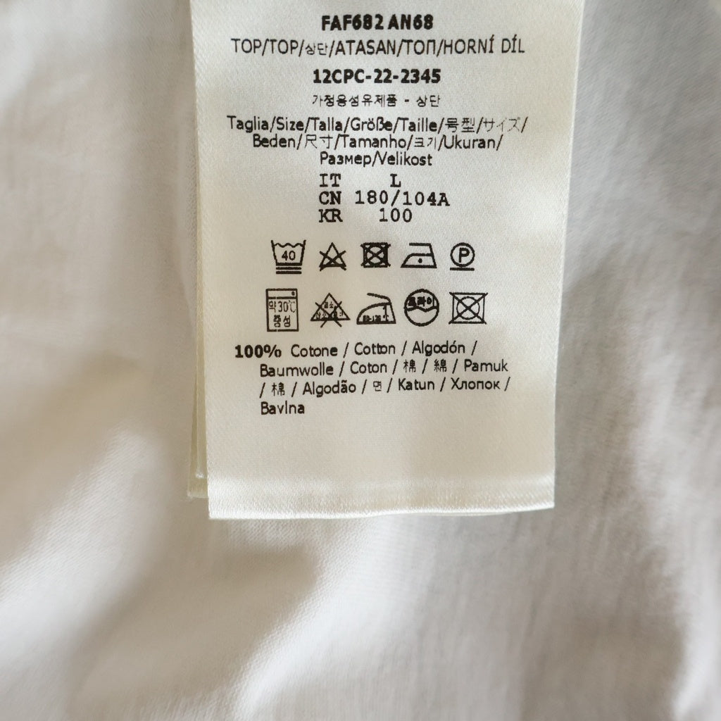 FENDI(フェンディ) LOGO MULTI ロゴマルチ クルーネック半袖Tシャツ FAF682 AN68 ホワイト