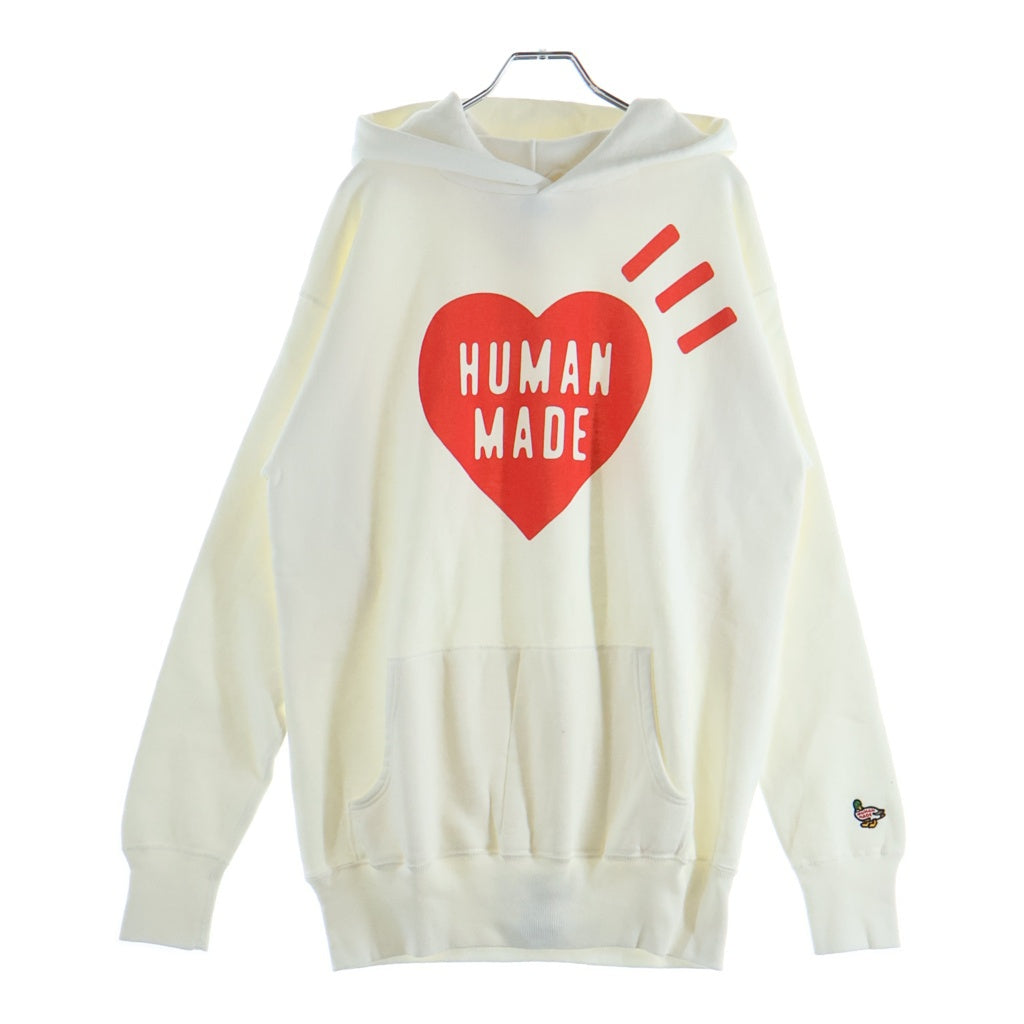 HUMAN MADE(ヒューマンメイド) Heart LOGO Hoodie ハートロゴ フーディーパーカー ホワイト/レッド