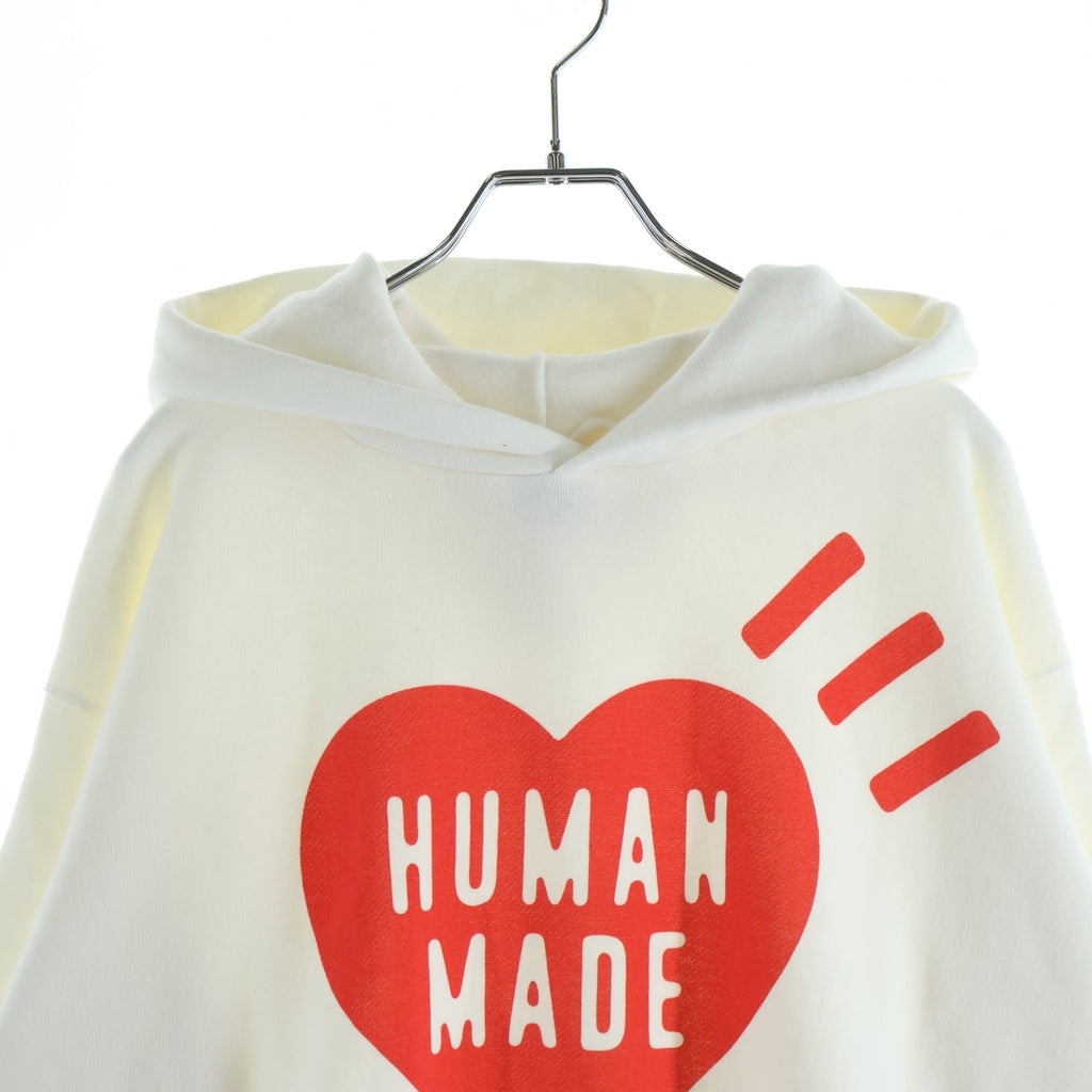 HUMAN MADE(ヒューマンメイド) Heart LOGO Hoodie ハートロゴ フーディーパーカー ホワイト/レッド