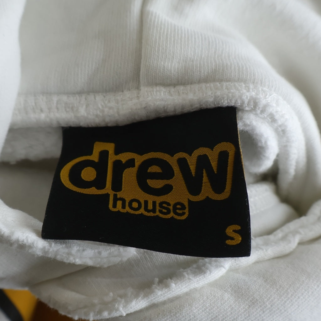drew house(ドリューハウス) Smiley LOGO スマイリーロゴ フーディーパーカー ホワイト