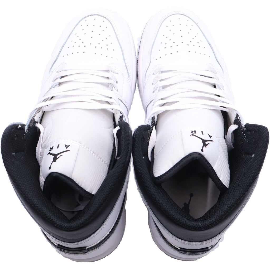 NIKE(ナイキ) Air Jordan 1 Mid Light Smoke Grey 554724-092 エアジョーダン1 ミッド ライトスモークグレー 26.5cm/US8.5 ハイカットスニーカー ホワイト