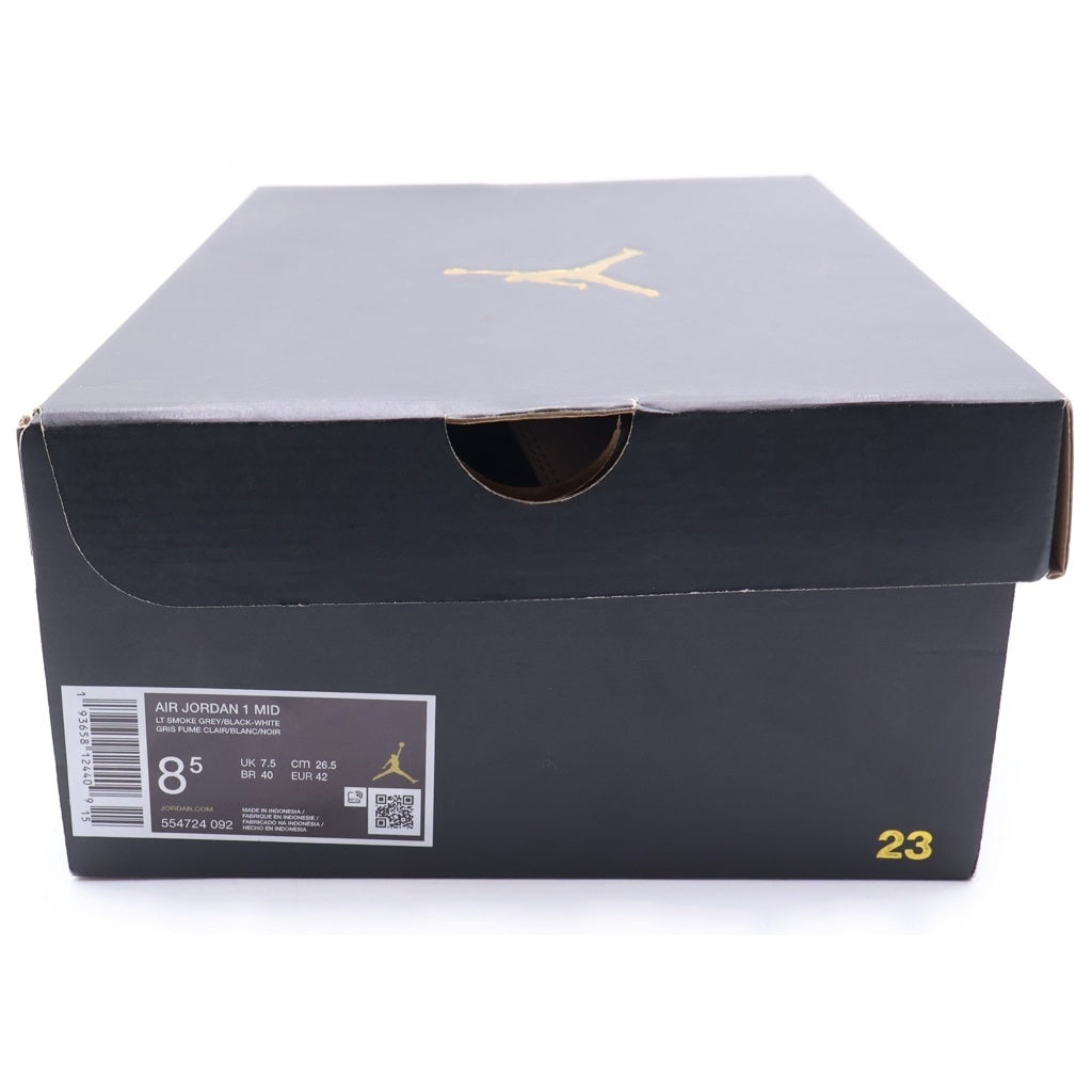 NIKE(ナイキ) Air Jordan 1 Mid Light Smoke Grey 554724-092 エアジョーダン1 ミッド ライトスモークグレー 26.5cm/US8.5 ハイカットスニーカー ホワイト