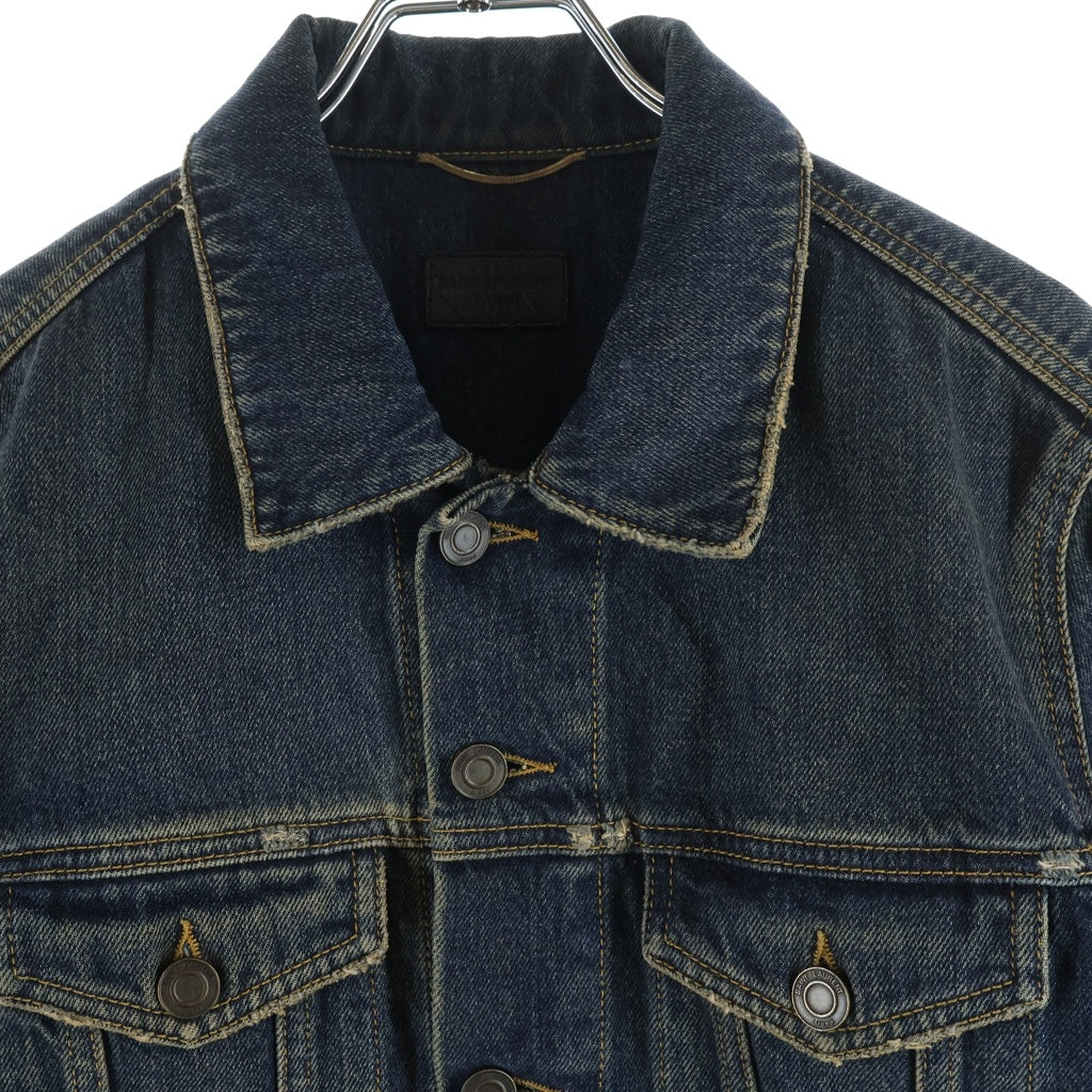 SAINT LAURENT PARIS(サンローランパリ) 15SS エディ期 Damaged Denim Jacket 377890 デニムジャケット インディゴ