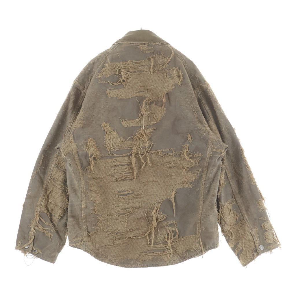 DIESEL(ディーゼル) 25SS D-IVAR-FSG Overdyed Denim Jacket オーバーダイ デニムジャケット A18111007 ブラウン