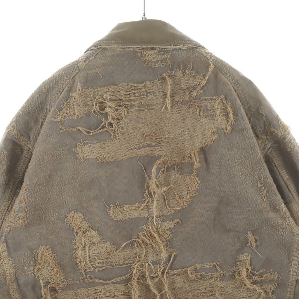 DIESEL(ディーゼル) 25SS D-IVAR-FSG Overdyed Denim Jacket オーバーダイ デニムジャケット A18111007 ブラウン