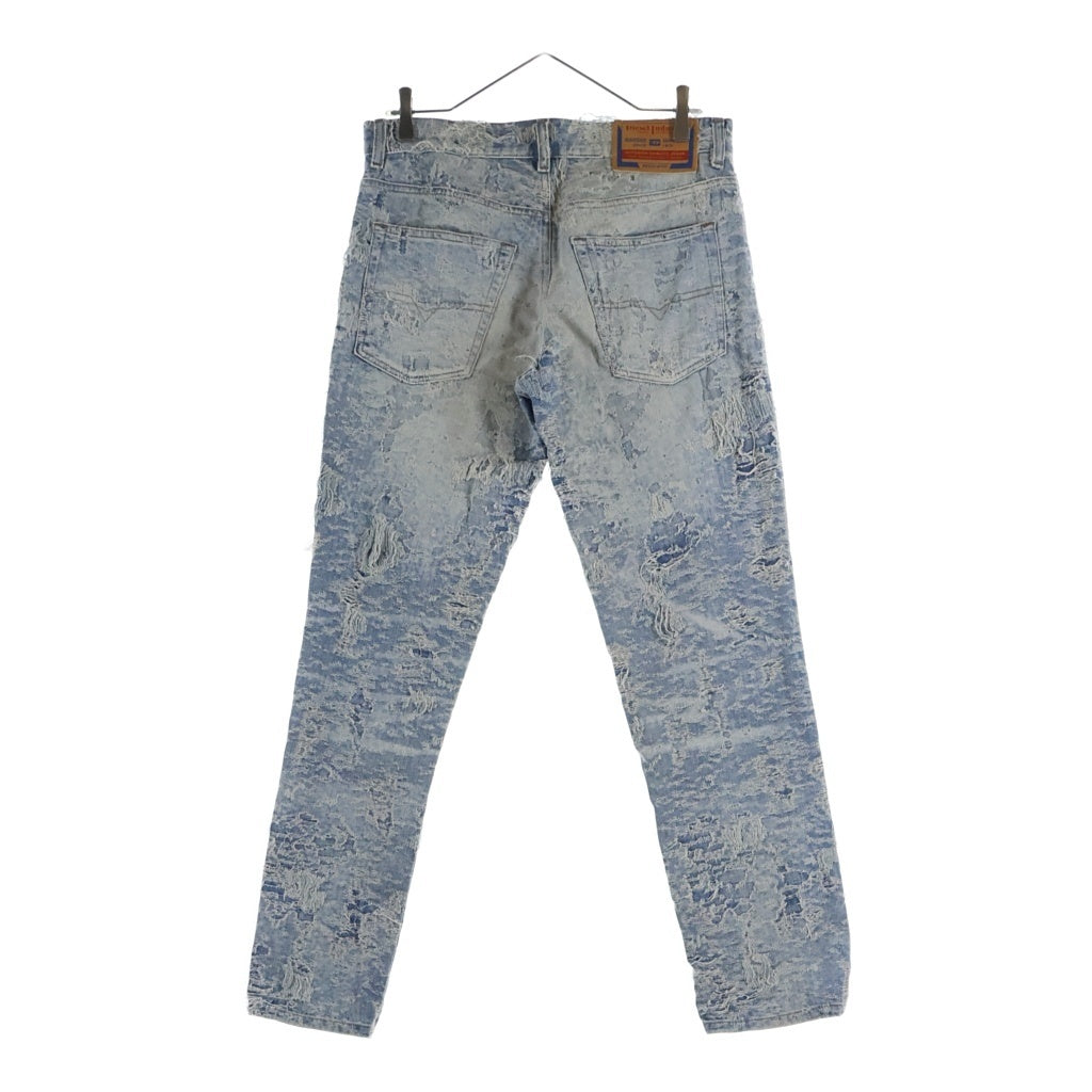 DIESEL(ディーゼル) 24AW D-FINITIVE-FSF1 Regular fit Denim レギュラーフィットデニム ダメージ加工 A16917007Z7 インディゴ