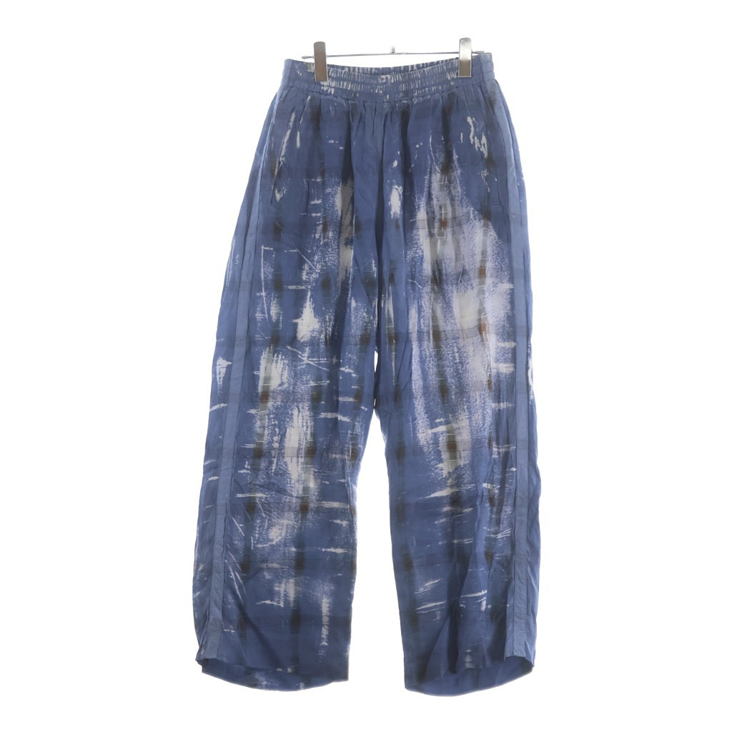 DIESEL(ディーゼル) 26SS P-OLLY X-ray effect check Track pants X線エフェクト チェックトラックパンツ A235360JMCC ブルー