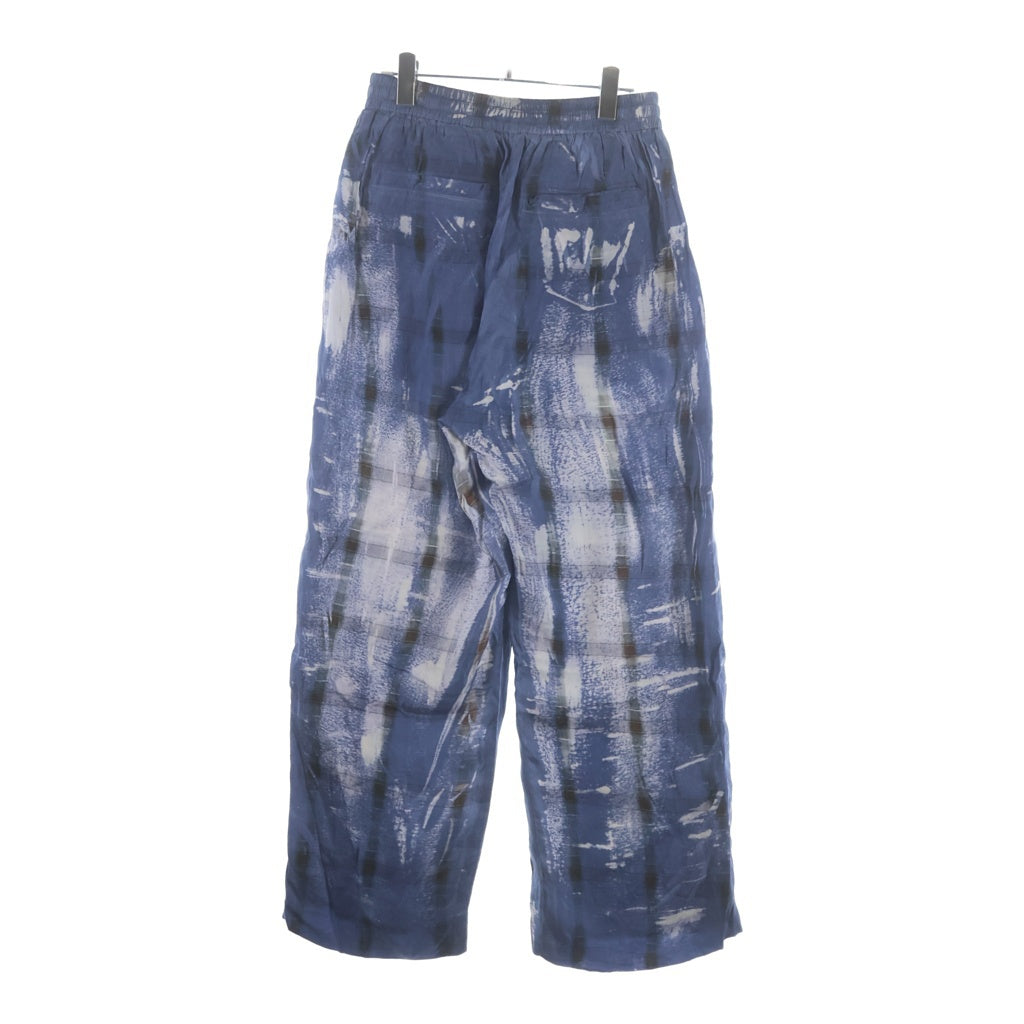 DIESEL(ディーゼル) 26SS P-OLLY X-ray effect check Track pants X線エフェクト チェックトラックパンツ A235360JMCC ブルー