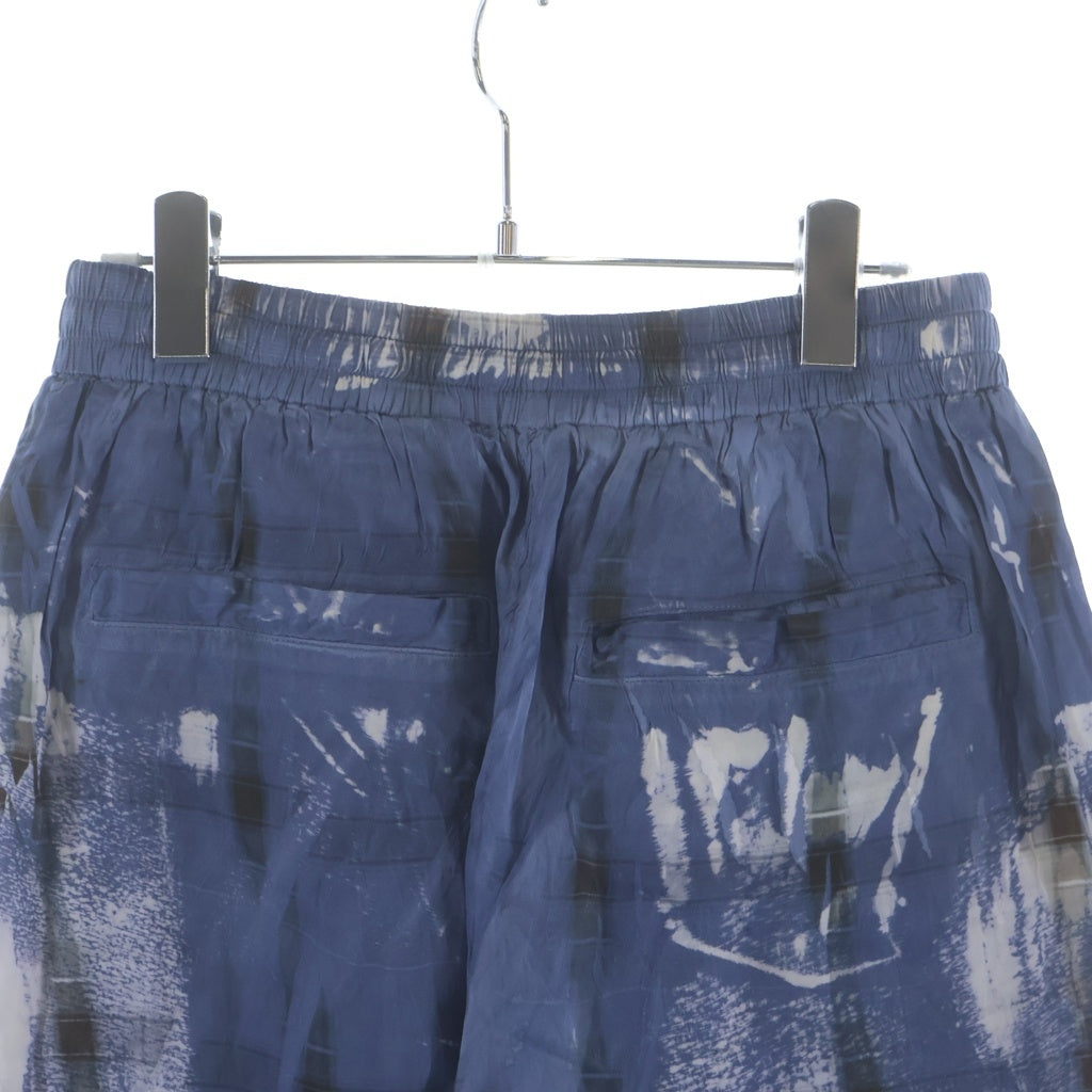 DIESEL(ディーゼル) 26SS P-OLLY X-ray effect check Track pants X線エフェクト チェックトラックパンツ A235360JMCC ブルー