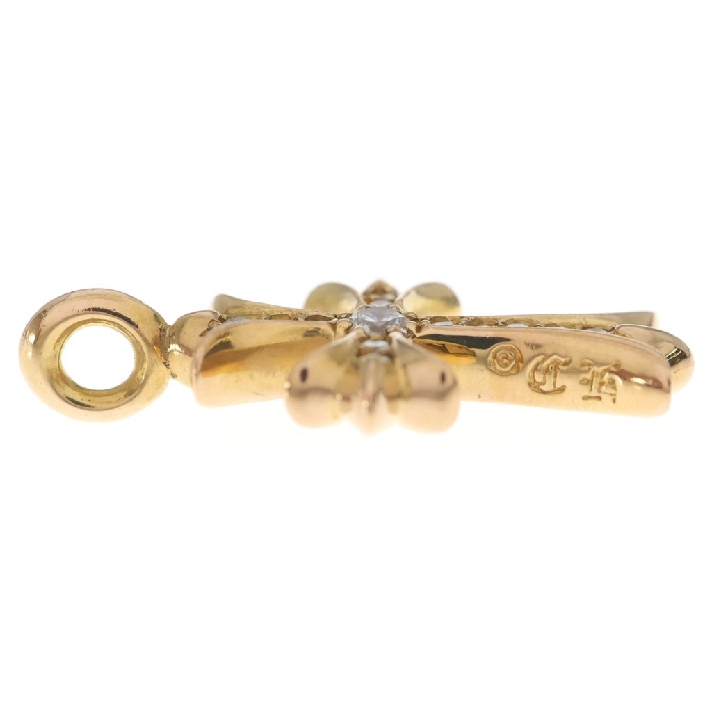 CHROME HEARTS(クロムハーツ) 22K TNY CRSF P/DIA タイニーファットクロス PAVEダイヤ ペンダントトップ ゴールドBCA033