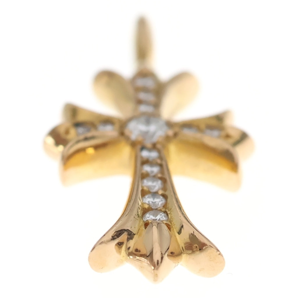 CHROME HEARTS(クロムハーツ) 22K TNY CRSF P/DIA タイニーファットクロス PAVEダイヤ ペンダントトップ ゴールドBCA033